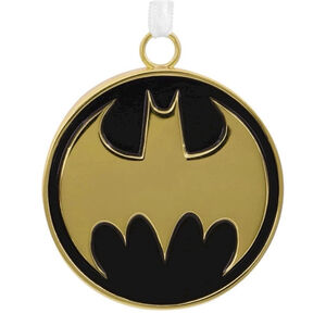 Hallmark Premium Batman Bat Signal Christmas Ornament Metal DC Comics NEW